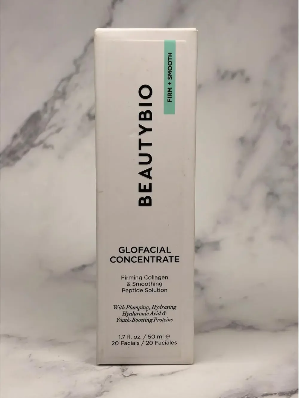 BeautyBio GloFacial Concentrate Firm + Smooth 1.7 oz Collagen Peptide NEW Sealed